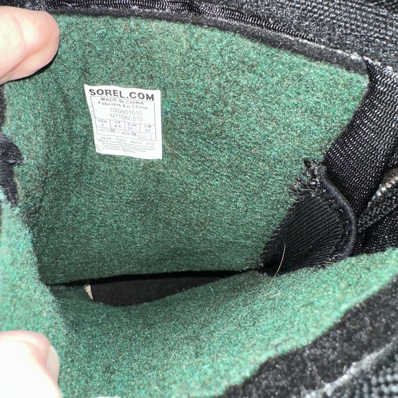 Sorel Glacier NL1042-010 Boots Women's Black Lined Winter Snow Lace Up‎ Size 5 - Picture 6 of 6